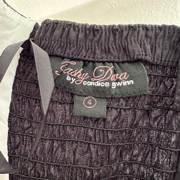 Trashy Diva Lena blouse Black poplin size 4 - Picture 6 of 7